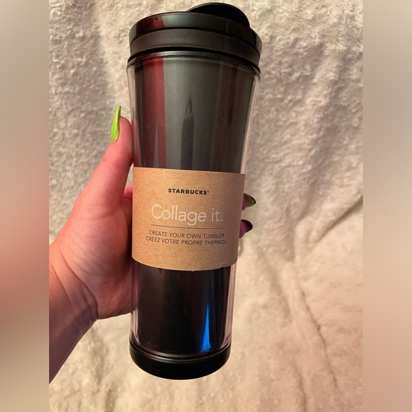 Starbucks NWT Collage It Customizable Travel Mug Commuter Cup 16oz 2011 - Picture 1 of 7